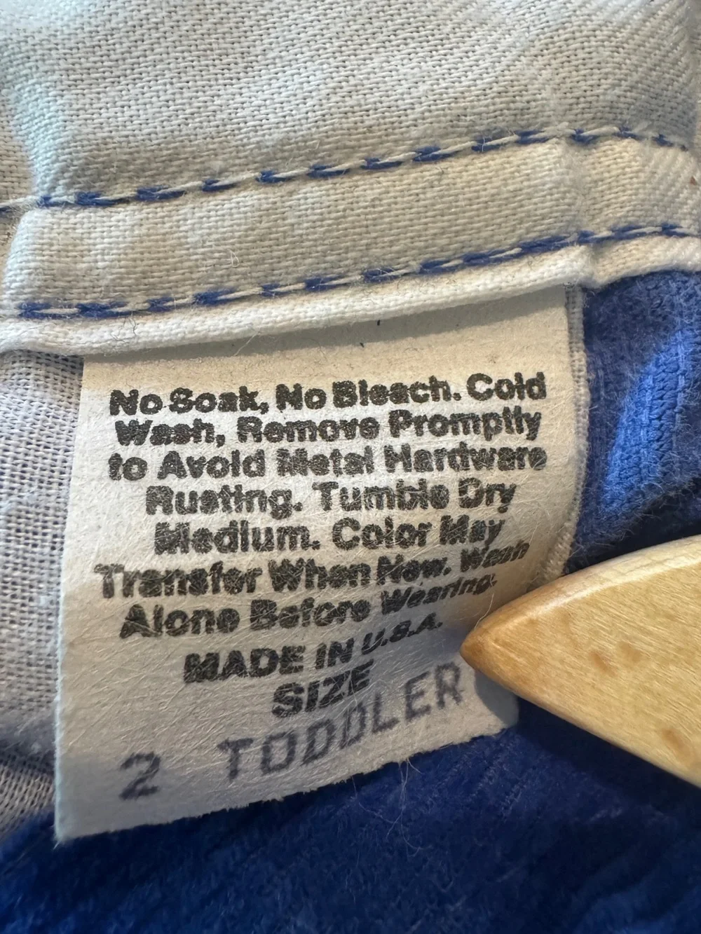Vintage Oshkosh corduroy overalls 2T royal blue